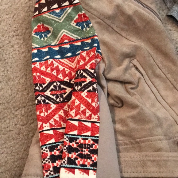 BCBG Suede Asymmetrical Leather Jacket - Picture 3 of 4